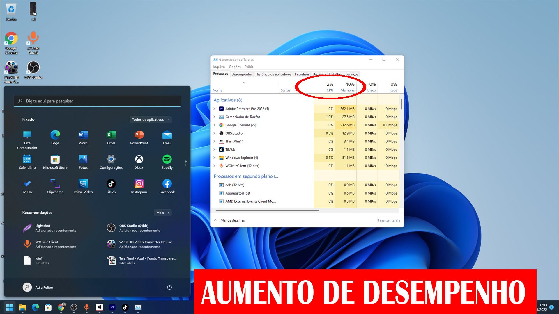 Como Aumentar O Desempenho Do Windows 11 | Átila Felipe